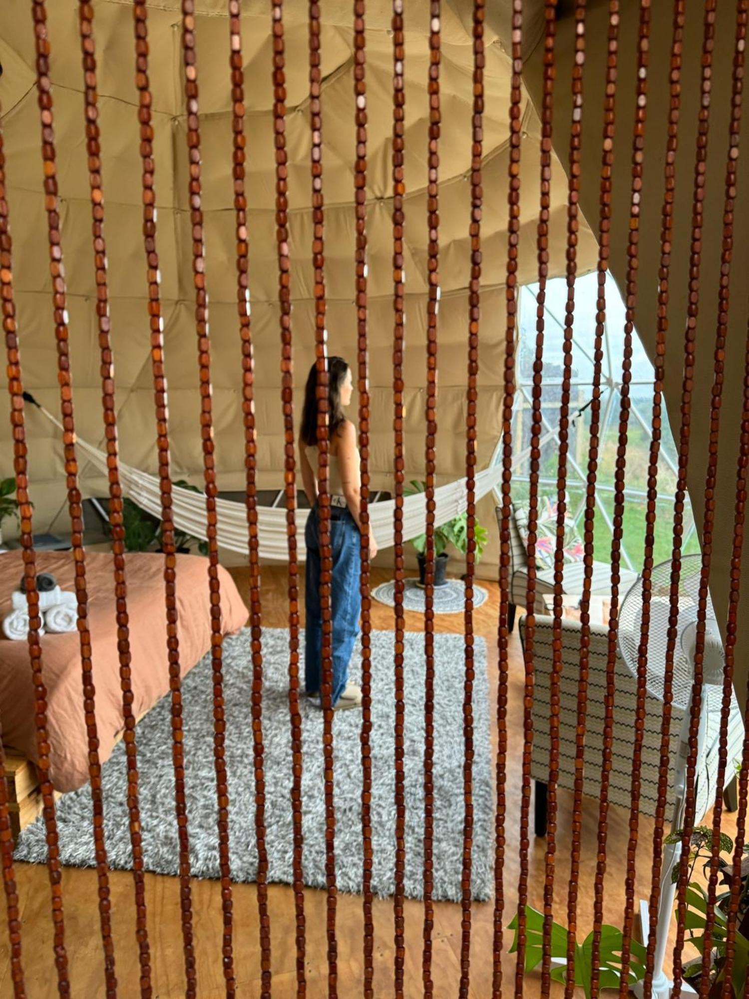 ホテル 1 Waipu Off-Grid Eco Seaview Geodesic Glamping Dome エクステリア 写真